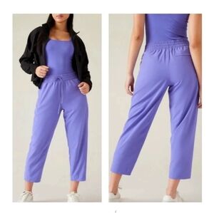 Athleta pull on straight leg‎ pants Size 0 Purple
